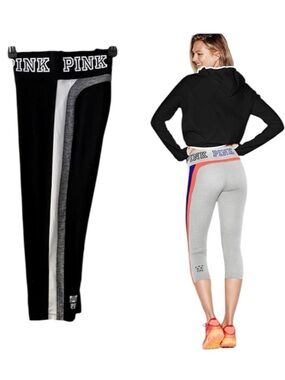 PINK by Victoria’s Secret Ultimate Yoga
Crop Leggings w/ Multi Logo Graphic